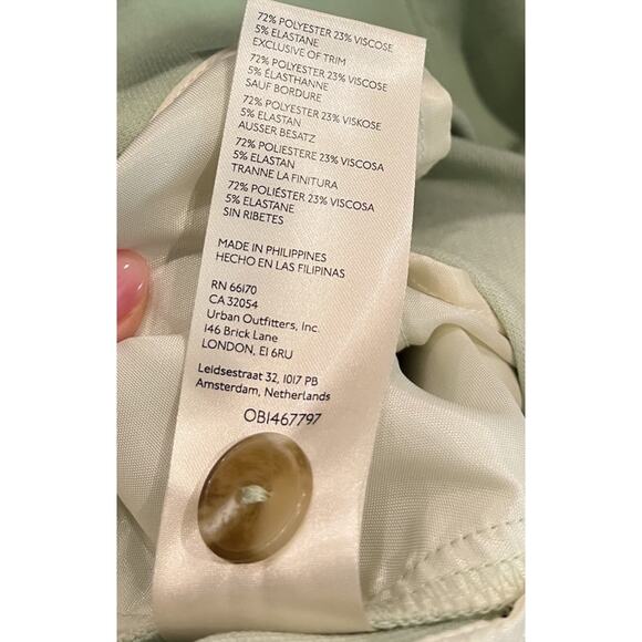 Maeve by Anthropologie Light Green Wide Leg Women's Dress Pants Size 4 - Picture 4 of 5